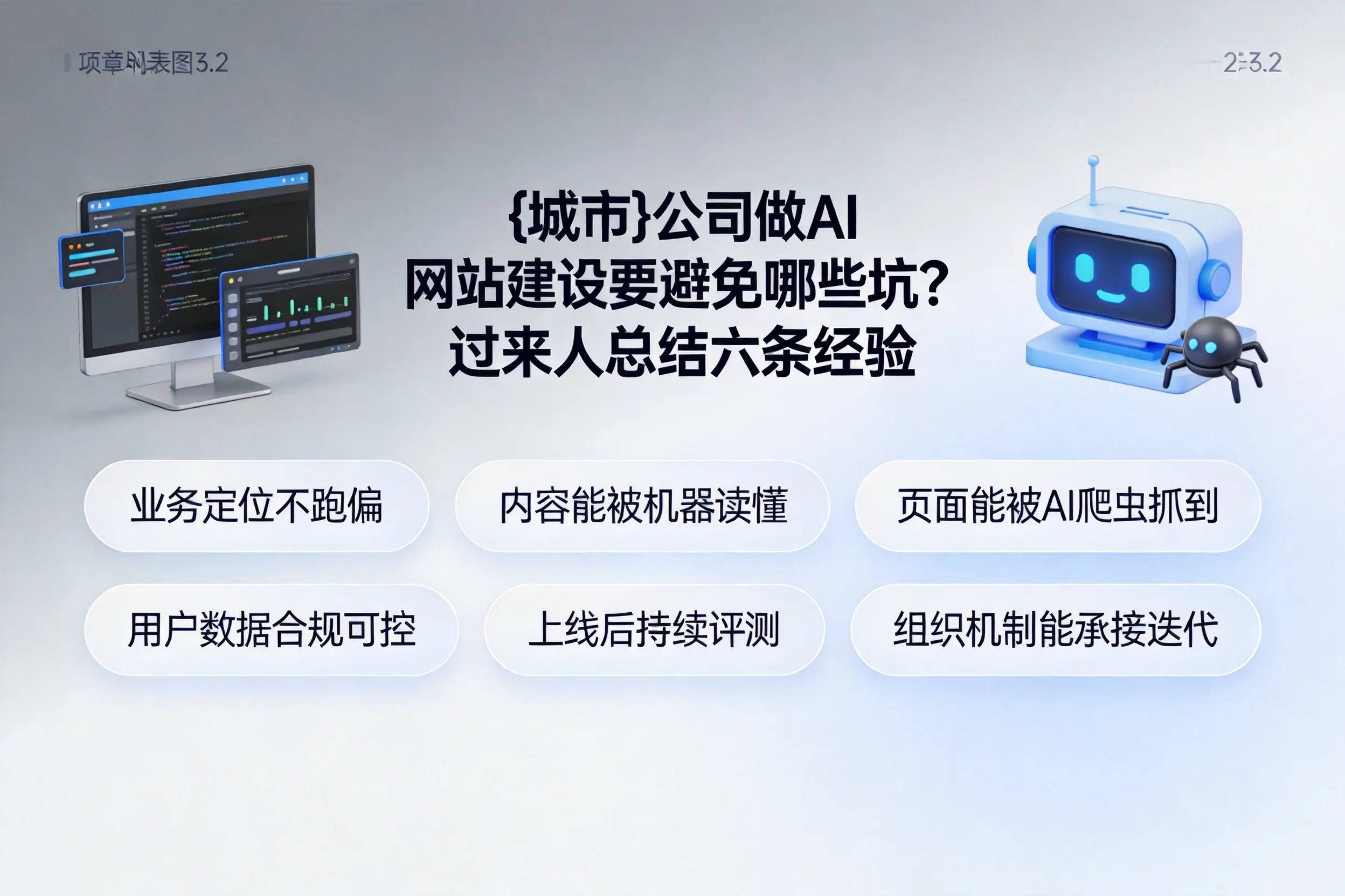 朝阳公司做AI网站建设要避免哪些坑？过来人总结六条经验