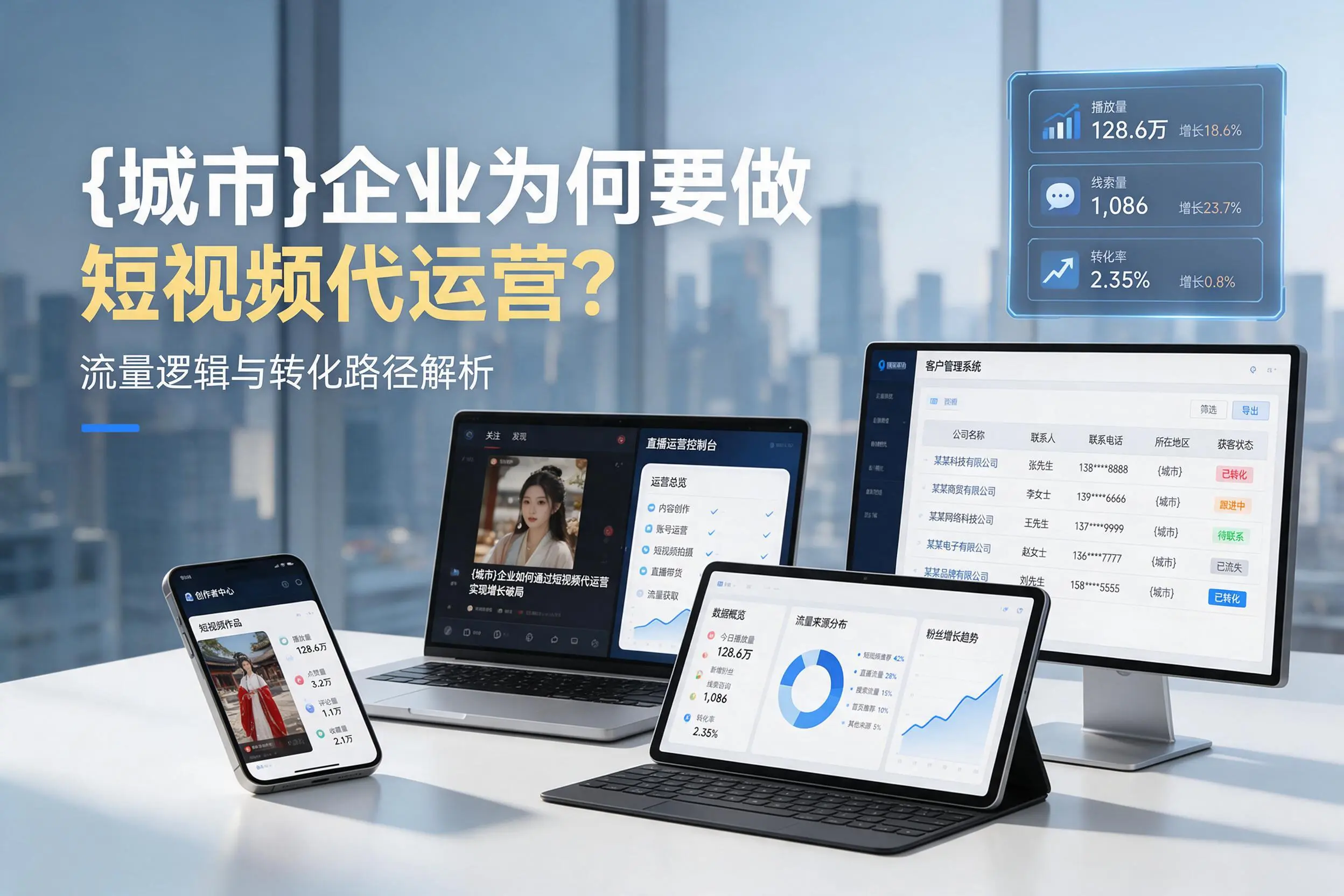 朝阳企业为何要做短视频代运营？流量逻辑与转化路径解析