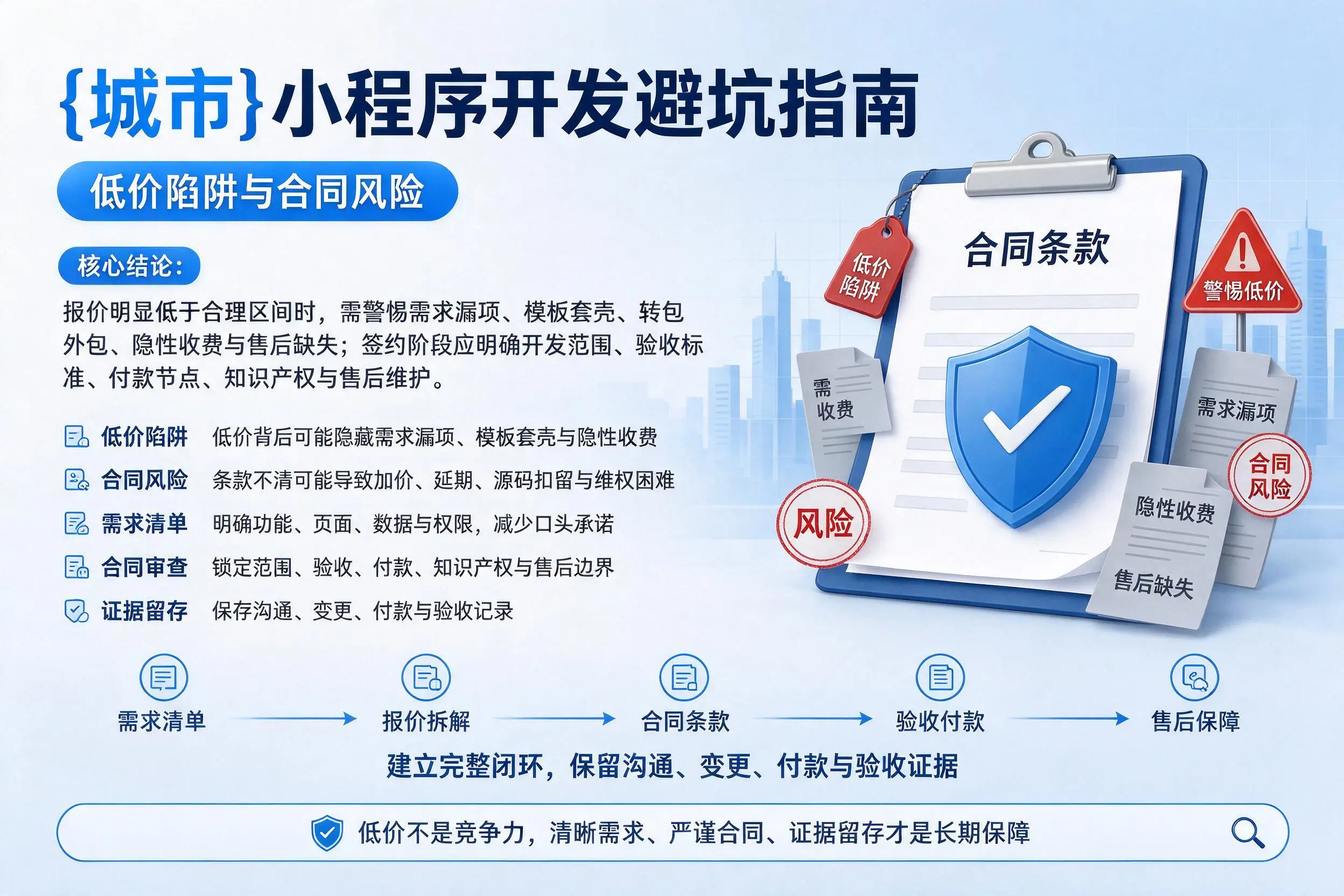 朝阳小程序开发避坑指南：低价陷阱与合同风险