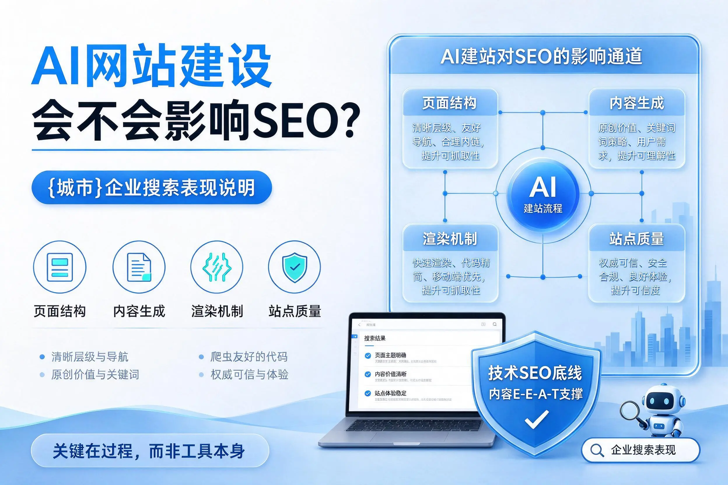 AI网站建设会不会影响SEO？朝阳企业搜索表现说明