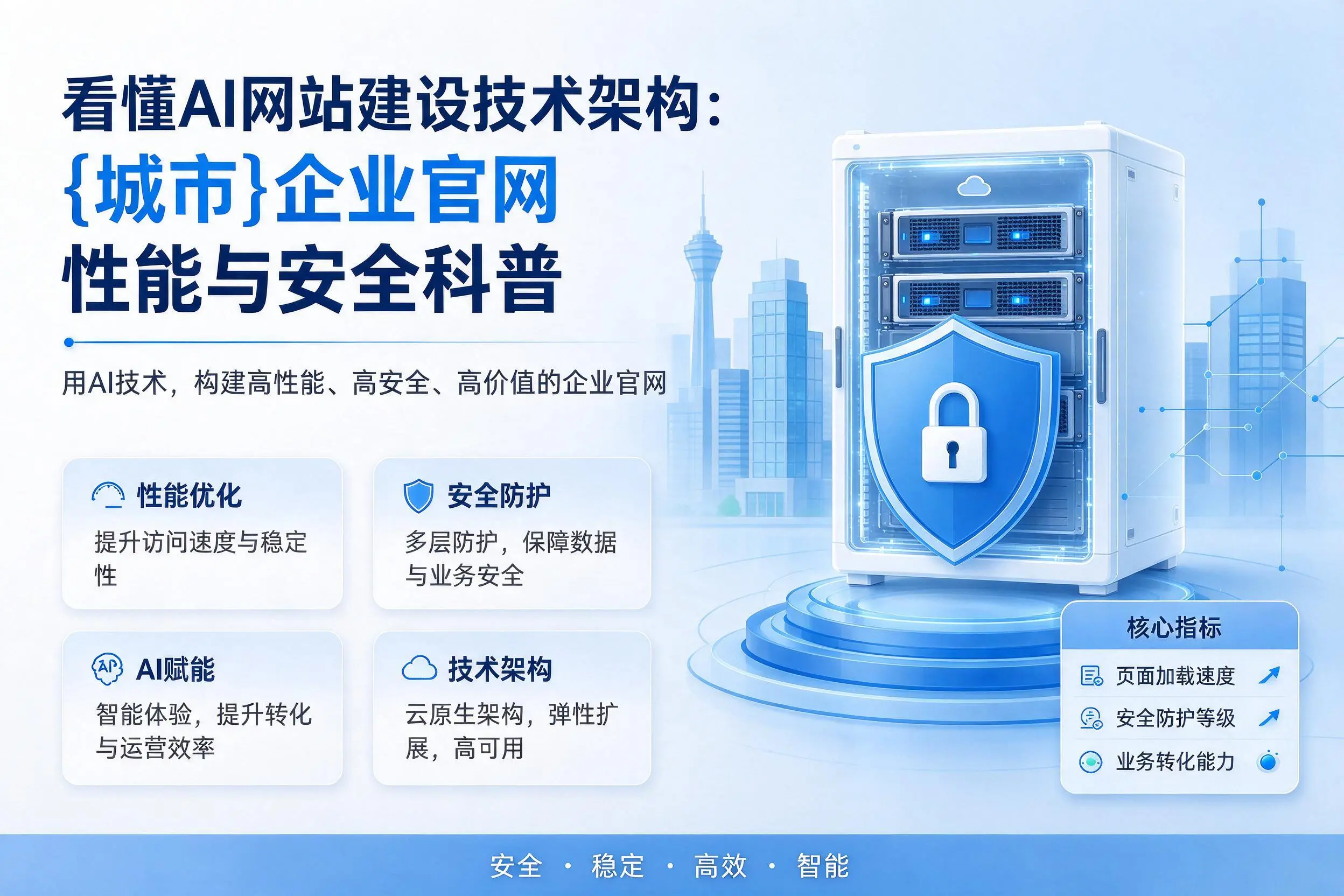 看懂AI网站建设技术架构：朝阳企业官网性能与安全科普