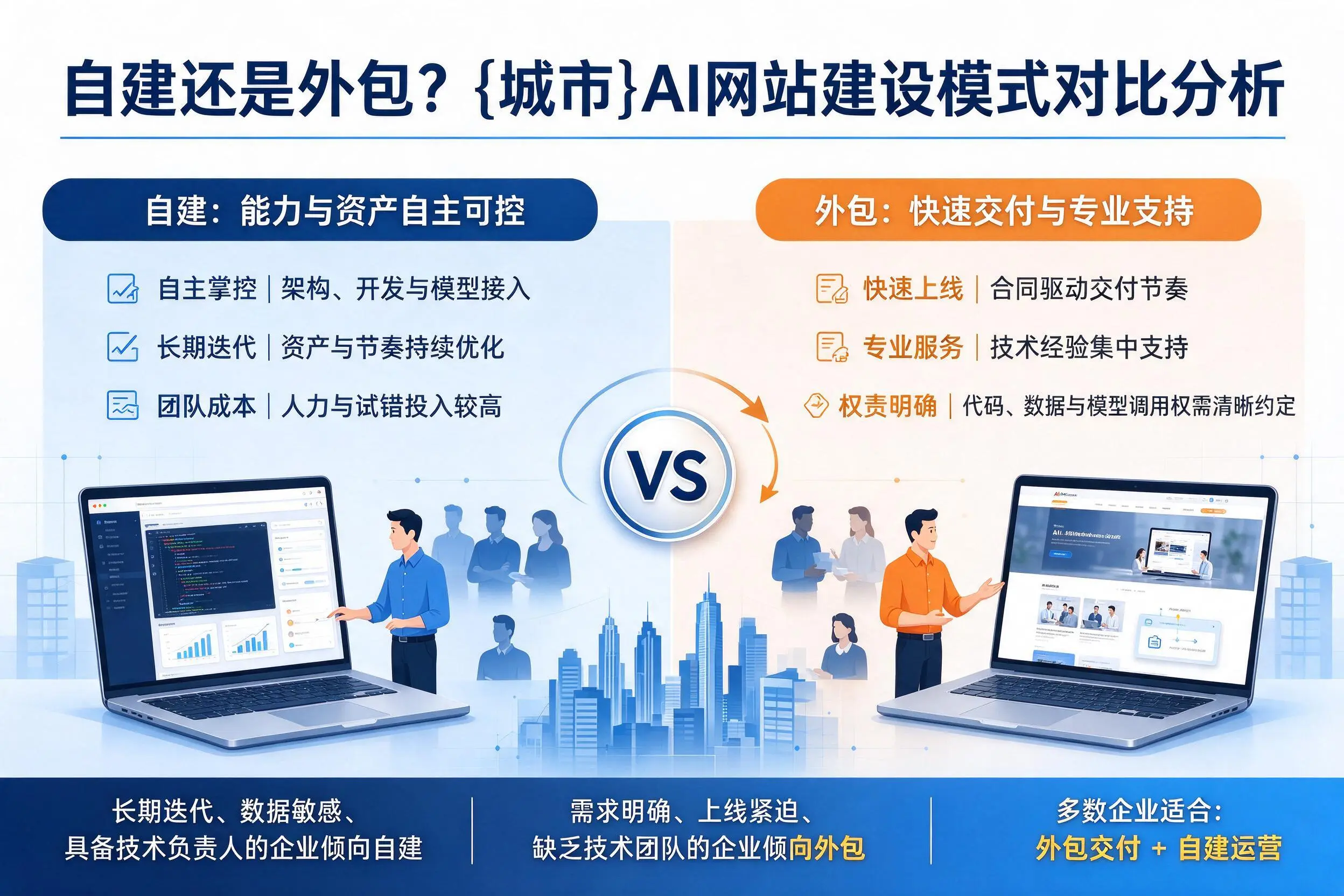 自建还是外包？朝阳AI网站建设模式对比分析