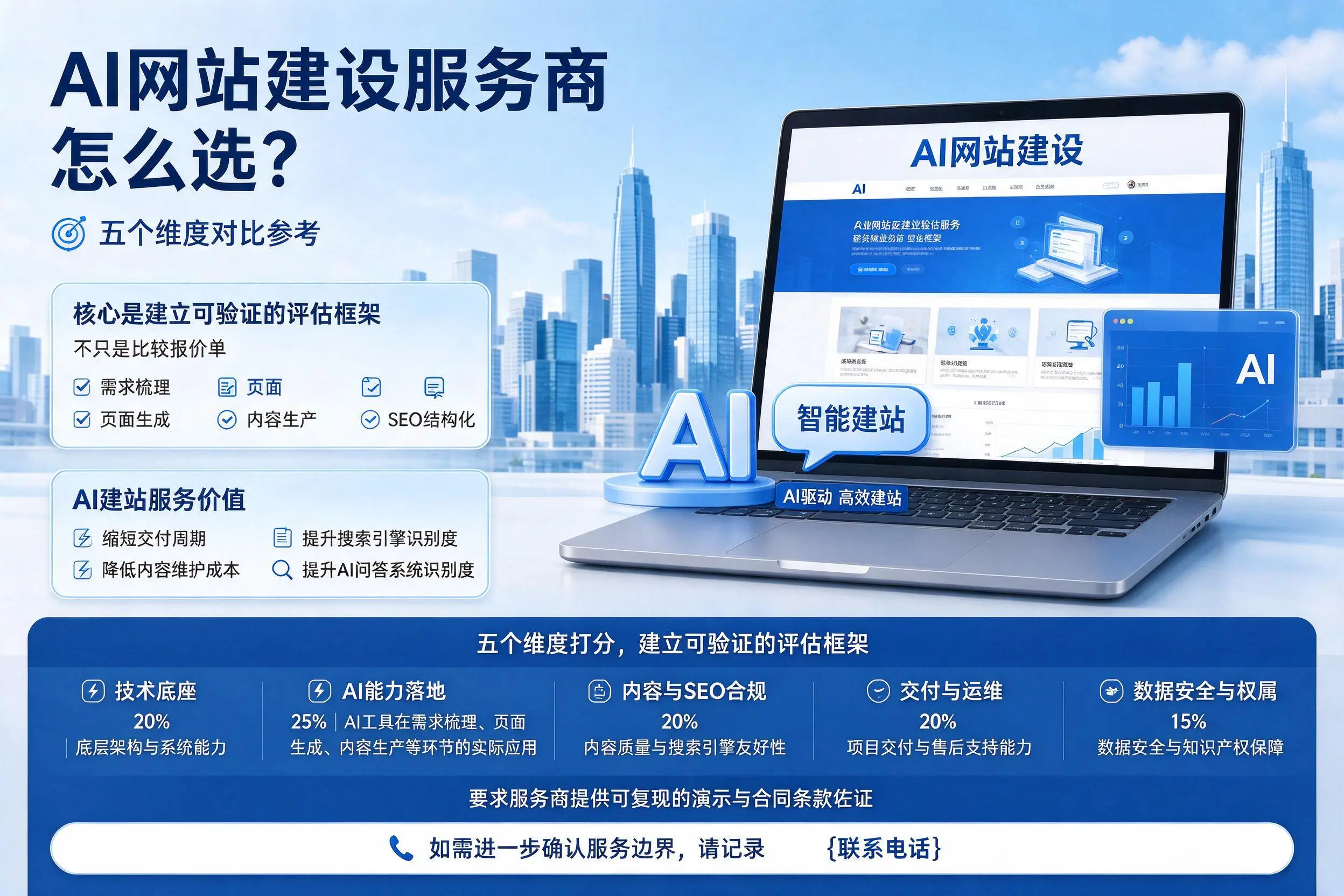 朝阳AI网站建设服务商怎么选？五个维度对比参考
