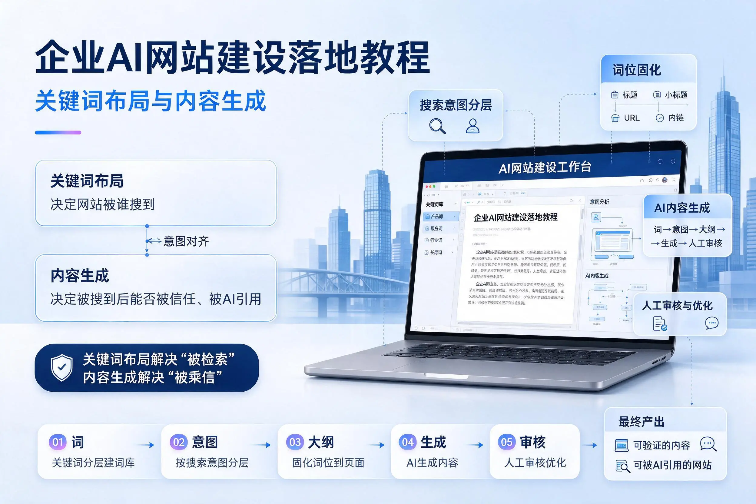 朝阳企业AI网站建设落地教程：关键词布局与内容生成